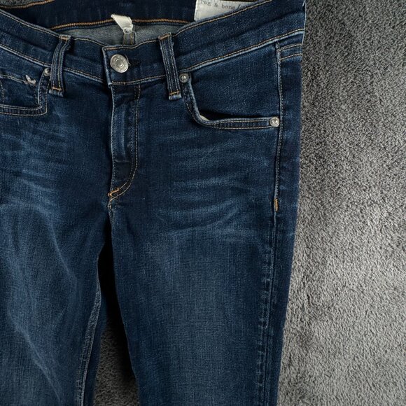 Rag & Bone Size 27x31 Women Blue Denim Dark Wash Jeans Cotton Blend W1502K520 - Picture 3 of 14